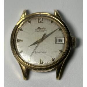 Mido Multifort Powerwin Stainless Steel Gold Plated Swiss Watch | RUNS